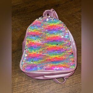 Colorful Sequin Kids Mini Backpack - Reversible